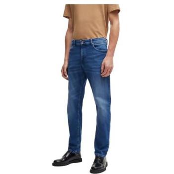 BOSS Regular Fit Denim mit Label-Patch 'Re.Maine'