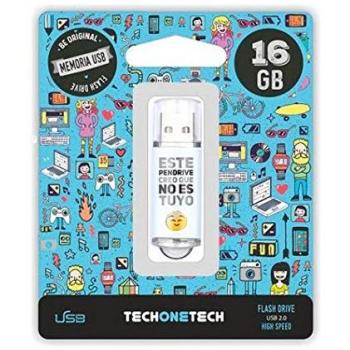Pendrive 16 Go USB 2.0 Tech One Tech Non Es Tuyo