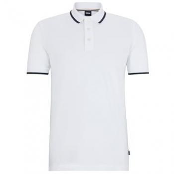 Polo BOSS Parlay 190 Regular Fit bianco