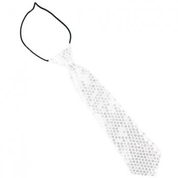 Brillantes 30 cm: Corbata Blanca para Niños
