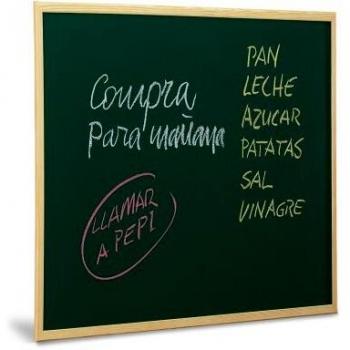 Pizarra verde 60x40cm marco madera