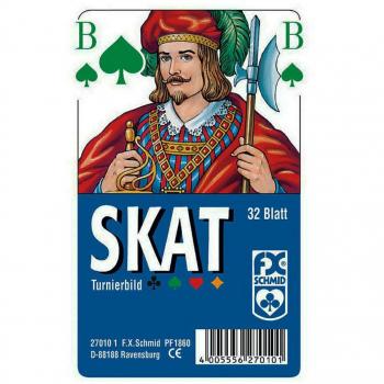 Ravensburger 27010: Klassisches Skatspiel – Offizielle DSkV Turnierset, 32 Karten, Klardeck