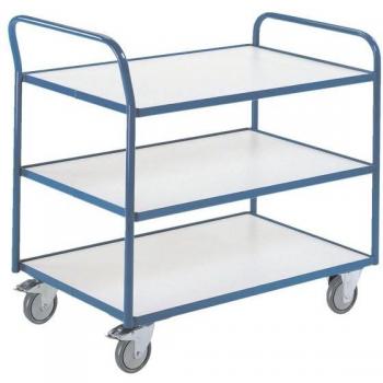 Chariot ESD à 3 niveaux, dimensions 790 x 490 mm, charge supportée 250 kg