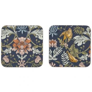 Navy Animal Print Coasters