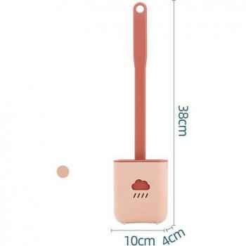 Silicone Toilet Cleaning Brush Set