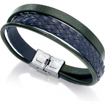Pulsera Viceroy Masculina con Acero y Piel Colorida