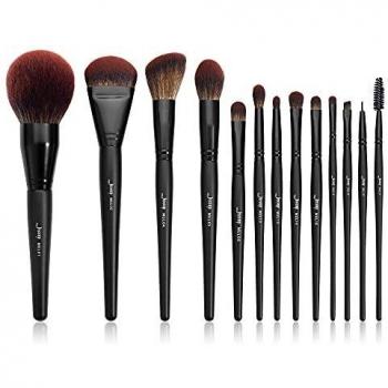 Jessup Ensemble de Pinceaux de Maquillage 13 pièces Noir T300