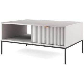 Couchtisch Nova Sands L104 in Grau Matt mit 2 Schubladen
