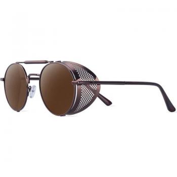 Vintage Runde Sonnenbrille im Steampunk-Stil