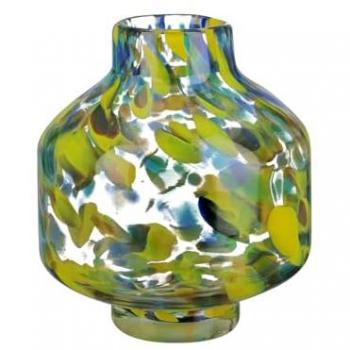 GILDE Glasvase Splash, Höhe 16 cm, dekorative Tischvase