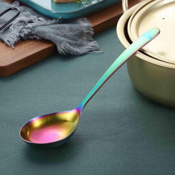 Colorful Stainless Steel Soup Spoon