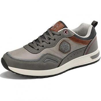 ARRIGO BELLO Basket Homme Chaussure Sneakers Marche Espadrilles Soulier Outdoor Business Lacets Athlétique Classic Taille 41-46 (1Gris, Numeric_42)