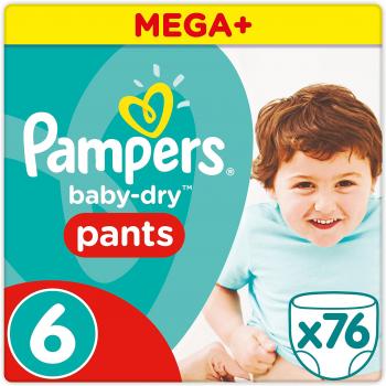 Pampers Baby‑Dry Pants, Size 6 – 76 Units