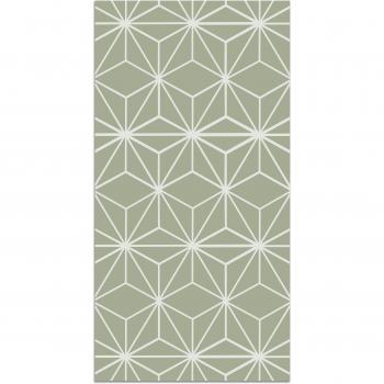 Tapis moderne lignes d'étoiles vertes 200x250cm