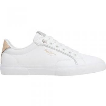 Scarpe Pepe Jeans Kenton Sailor Bianche e Oro
