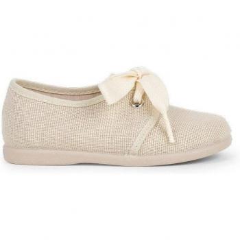 Derbies Écru avec Nœud pour Enfants