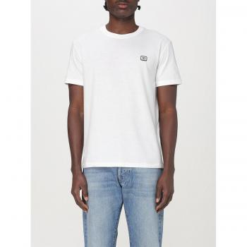 Ivory VLogo Valentino T-Shirt for Men – Size Large, Ribbed Cotton