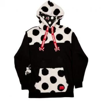 Hoodie Unisexe Minnie à Pois 3XL