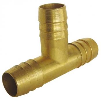 Raccord cannelé Té égal en laiton SOMATHERM pour tuyau Ø 12mm