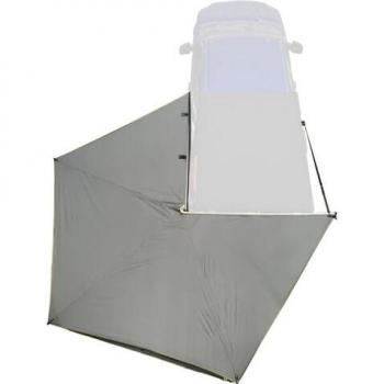 Nomadic LT 270 Awning with Side Walls and Brackets, Driver Side, Dark Grey