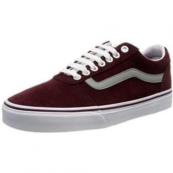 Red Vans Ward Suede Sneaker – Retro Sport Port Royale / Drizzle V1j, EU 25