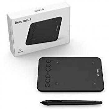 Tablette graphique XP-Pen Deco Mini4 avec zone active de 10x6 pouces