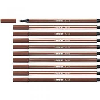 STABILO Fasermaler Pen 68, Strichstärke: 1,0 mm, siena
