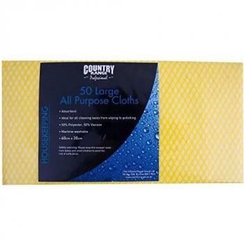 All‑Purpose Yellow Cloths (20×50) – Large, Country Range – 20 Pack