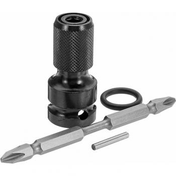 DANIU Adaptador de Taladro 1/2 a 1/4 con Bit PH2 de 100mm