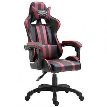VidaXL Burgundy Gaming Seat, Artificial Leather
