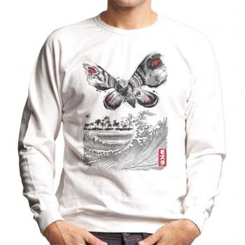 Men’s Cloud City 7 Kaiju Sweatshirt, White – Rising Moth Design