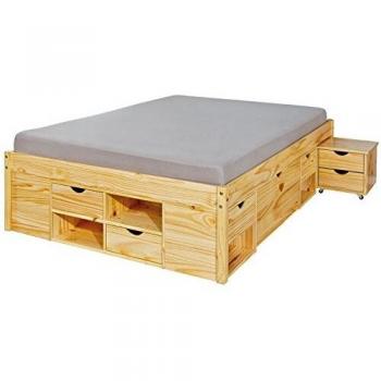 Lit en acacia 200 x 140 cm