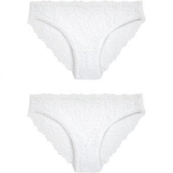 Next Elegante Spitzen-Höschen im 2er-Set, hohes Bein
