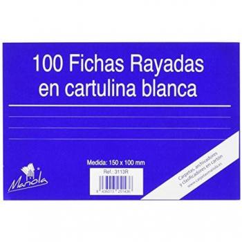 MARIOLA 150x100 mm Gestreepte Kaarten 100-pack