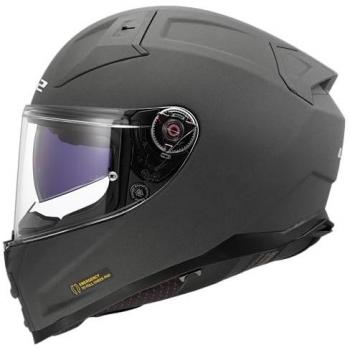 Casco Integrale Ls2 FF811 Vector II Solid Concrete Grigio Opaco 3XL