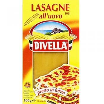 DIVELLA Fogli di Pasta all'Uovo N.108 da 500g