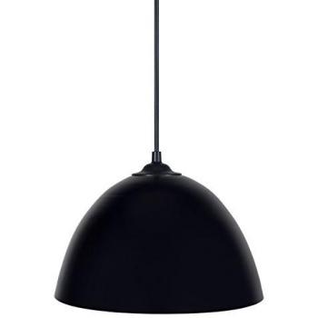 Luminaire intérieur TOSEL Suspension 1 Lumière Acier Noir – Style Nordique (H75cm L25cm P25cm)