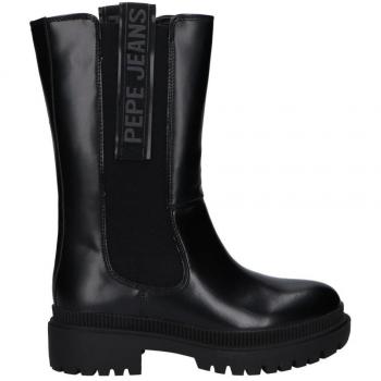 Botas altas mujer Pepe Jeans con detalle salvaje en negro