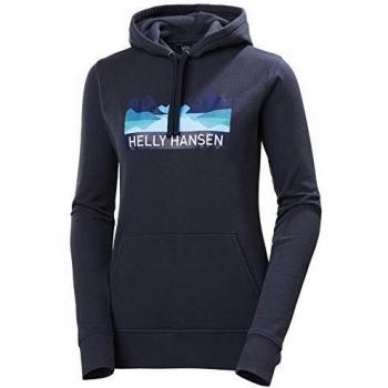Helly Hansen Damen W Nord Grafik Hoodie in Marineblau, Größe Large
