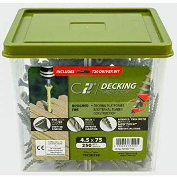 TIMco C2 Decking Screw TX20 CSK GRN Range
