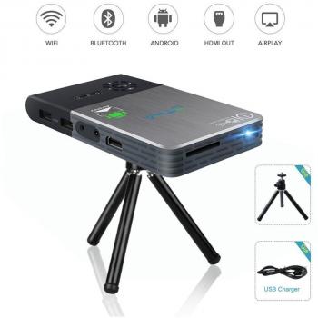OTHA Mini-Projektor für iPhone – 5000 mAh Akku, WiFi‑Streaming