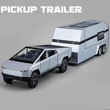 Juguete de Tesla Cybertruck y Remolque, Función de Sonido y Luz