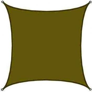 AMANKA Sonnensegel quadratisch 4x4 m beige wasserabweisend wetterfest