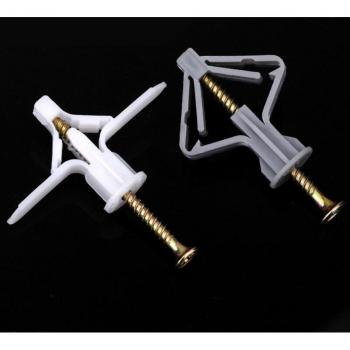 Enchufe de Pared Hueco con Palanca Plástica M4 (20 piezas)
