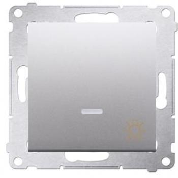 Pulsante e Interruttore Argento Kontakt DS1AL.01/43