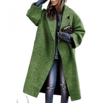 Abrigo de Moda para Mujer en Cuadros Verdes