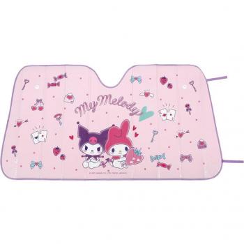 My Melody & Kuromi Car Sunshade – Kawaii Skater Design