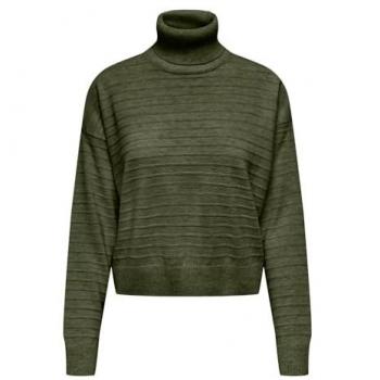 ONLY Rollkragenpullover in Olivgrün 15294524 Regular Fit