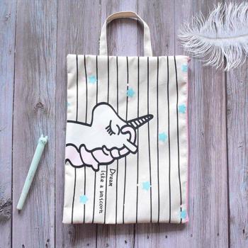 Colorful File Folder with Unicorn Design