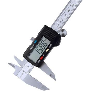 Calibrador Vernier Electrónico de Acero Inoxidable 0-6 Pulgadas/150mm
